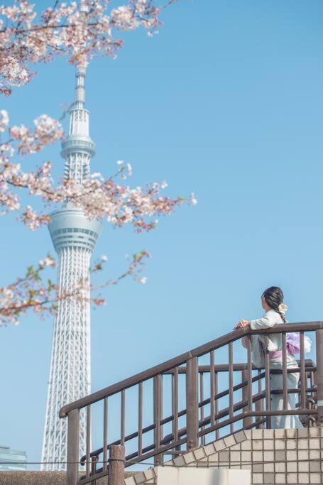 503 Oshiage Sta 3Mins Walk! Wi-Fi & Elevator 4Pax Apartman Tokió Kültér fotó